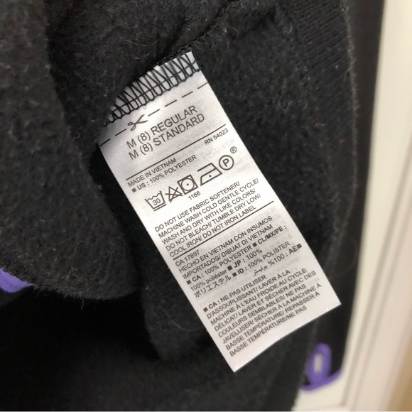 Old Navy girls black sweater with purple accent - Picture 9 of 9